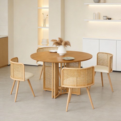 120 round dining table - round, with