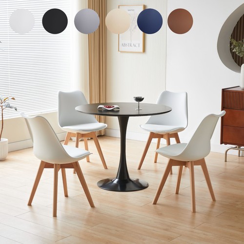 Round dining table - round, and