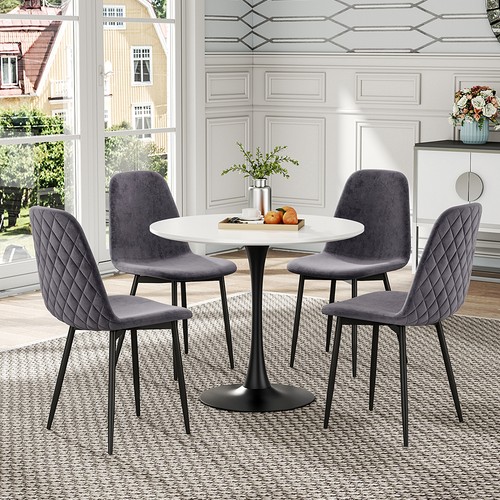 Dining table set round - 4,