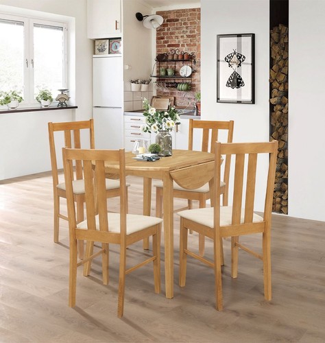 Dining set round drop - drop, leaf
