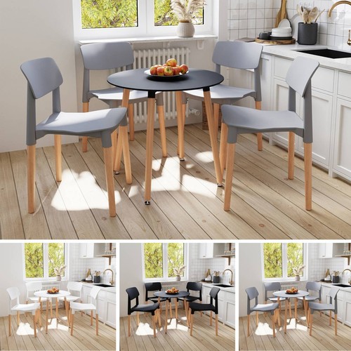 Round dining table 4 chairs - table,