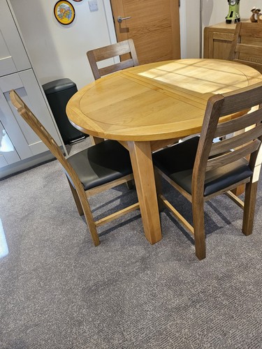 Round extending table 110cm - round,