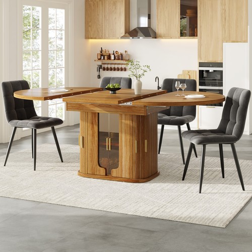 Round dining table - dining,