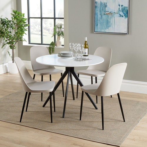 Aspen white round table - aspen,