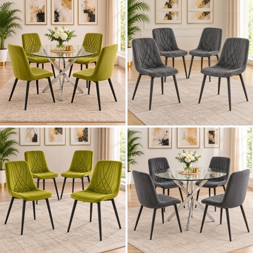 Round glass dining - round, with