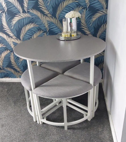 Dining table and chairs - table,