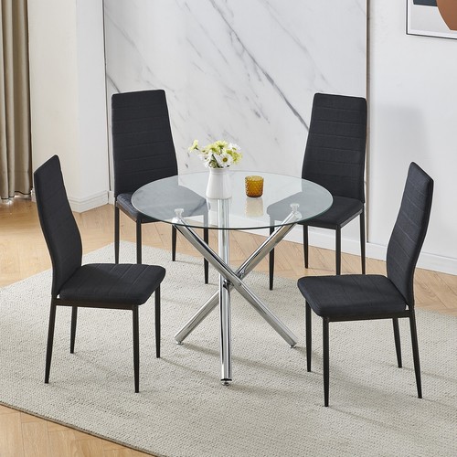 90x90 round table and chairs - round,