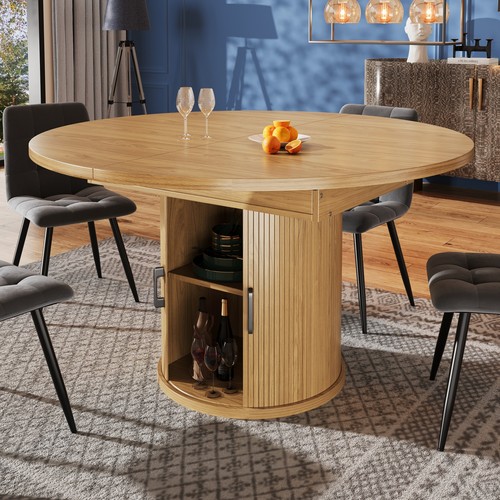 Round dining table - round, and