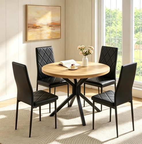 95cm round oak - oak, dining