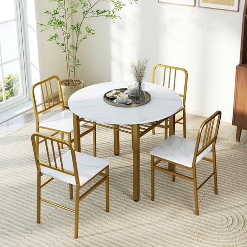 Round kitchen table 4 chairs - kitchen,