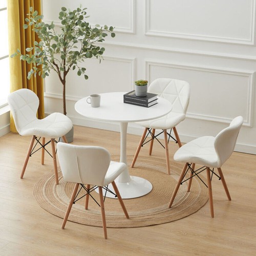 80cm round dining table - 60/80cm,