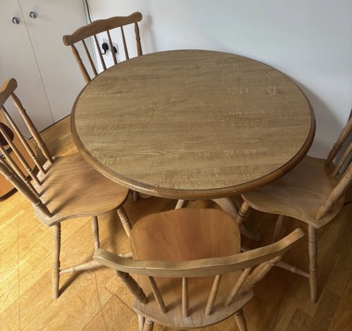 Round solid oak - round,