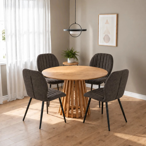 Kayci round oak - kayci, dining