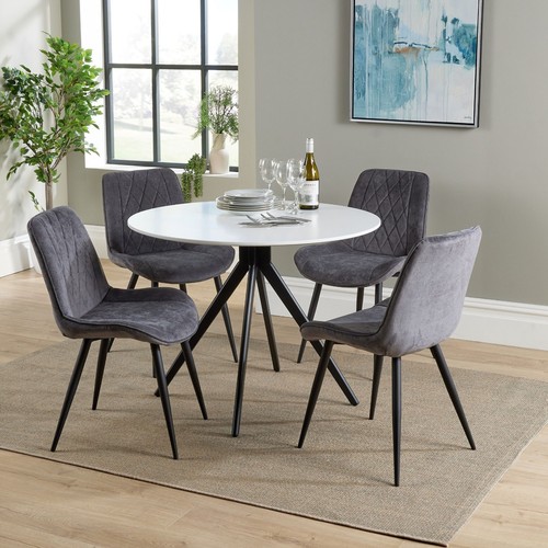 Aspen dining set white round - aspen,