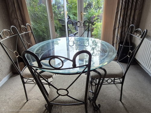 Round glass metal - glass/metal,