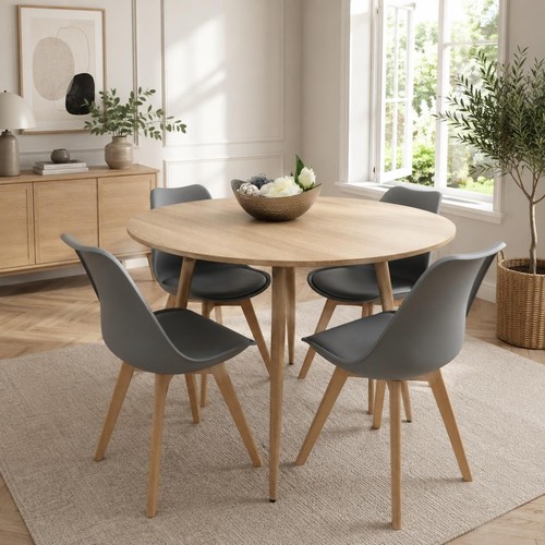 Modern round dining - dining, table