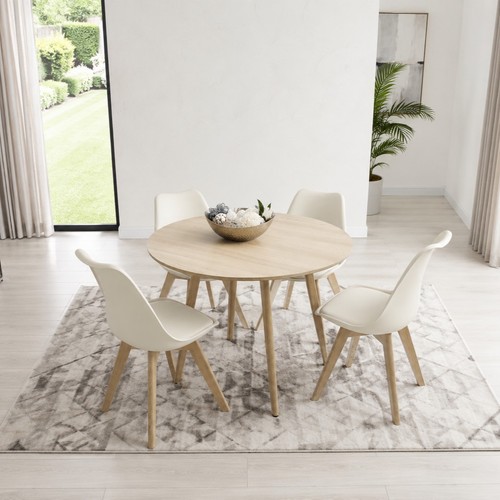 Round oak effect - oak,
