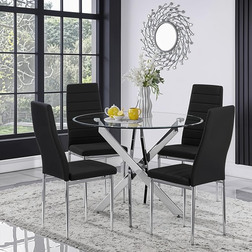 Modern 100cm round - round, glass