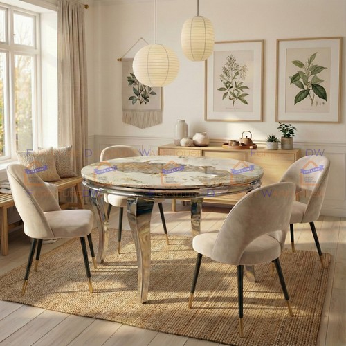 130cm louis cream marble - 130cm,
